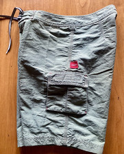 Stussy Vintage 2000's Surf/Stylish Board Shorts Size 31 Khaki Cargo Beige