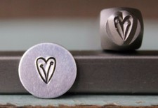 SUPPLY GUY 6mm Heart Vine Metal Punch Design Stamp SGCH-182