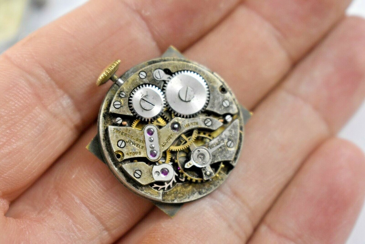 Mouvement De Montre Helbros Vintage 21 Bijoux Remontage Manuel - Rare Occasion