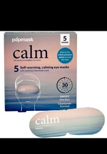 Popmask Calm Self Warming Steam Eye Mask Compress 5 Pack New In Box Skincare