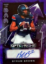 2026 Leaf Optichrome Byrum Brown Auto #BR-OO2 /9 Auburn Tigers