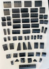 Lego Black Slope Bricks corner Roof Tiles Various Sizes Slopes space  Job Lot 