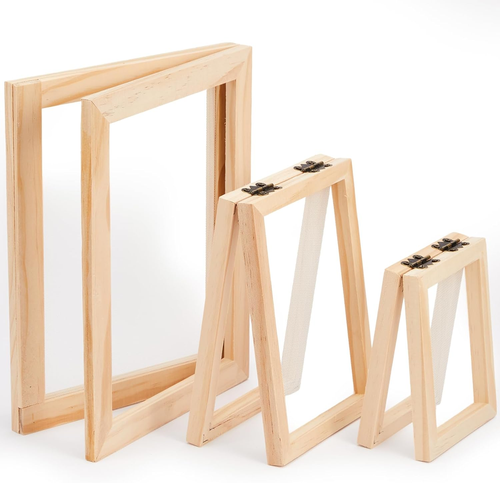 3 Size Wooden Paper Making Screen Paper Making Mould and Frame Kit for DIY Craft - Picture 12 of 12