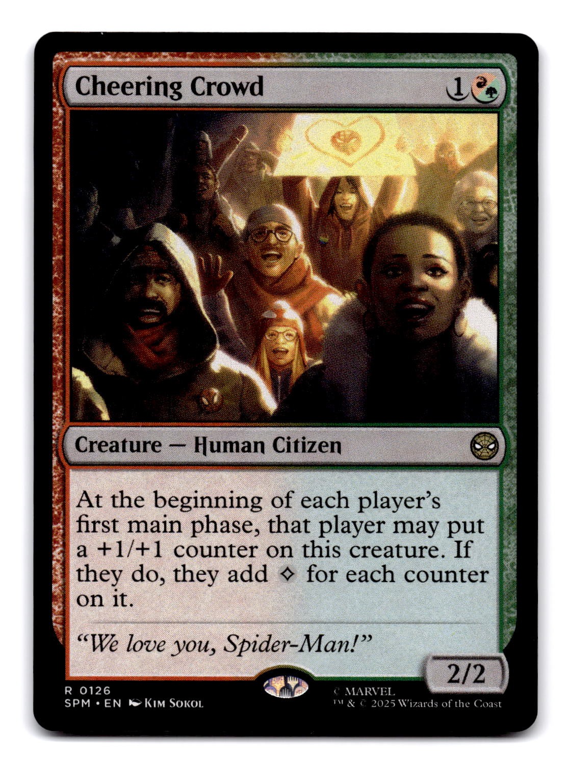 Cheering Crowd 126 Rare Prerelease Cards Magic: The Gathering Foil Near Mint