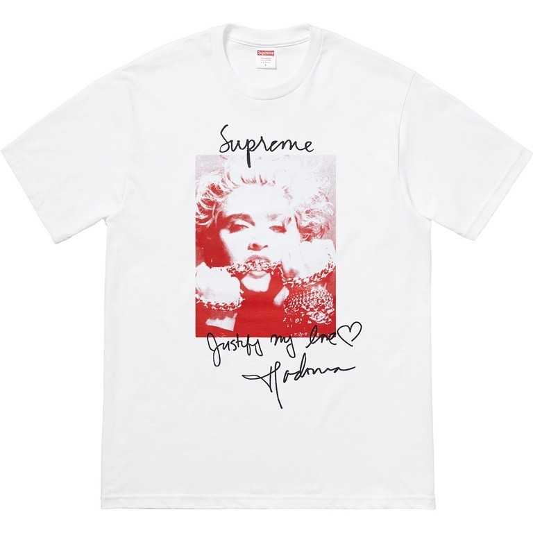 Supreme x Madonna Tee Justify My Love FW18 (FW18T1) Men's Size S