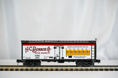 MTH Bohack Beer 1887 36' NJH coche frigorífico con lados de madera | escala O | Zustand: New