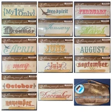 Discontinued-My Mind’s Eye-Bohemia Transfer Title Bundle of 15 with Chic Clutch