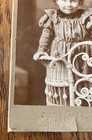 Antique Cabinet Card Photo by HR Locke Deadwood, SD c1890s small girl — photo 7