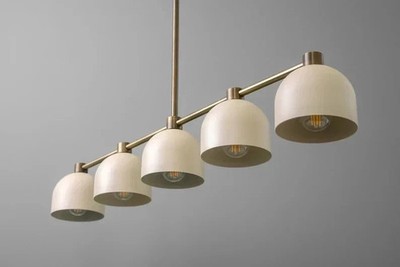 5 Unique Shades Liner Sputnik Chandelier Handcrafted Decorative Italian Lamp