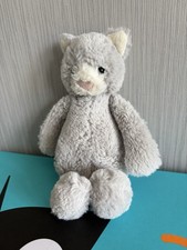 Jellycat Small Original Bashful Kitty Light Grey Excellent Displayed Only Condit