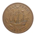 Photo of a 1960 Elizabeth II Half Penny from an eBay listing that sold on May 3, 2026