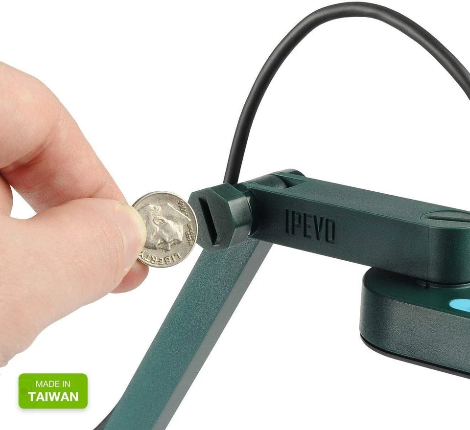 IPEVO V4K Ultra High Definition 8MP USB-Dokumentenkamera - Mac OS, Windows, Chro - Bild 4 von 4