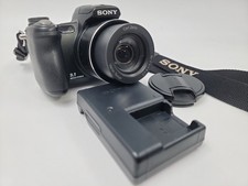 Sony Cyber-shot DSC-H50 9.1MP Digital Camera - Black with Battery And Charger