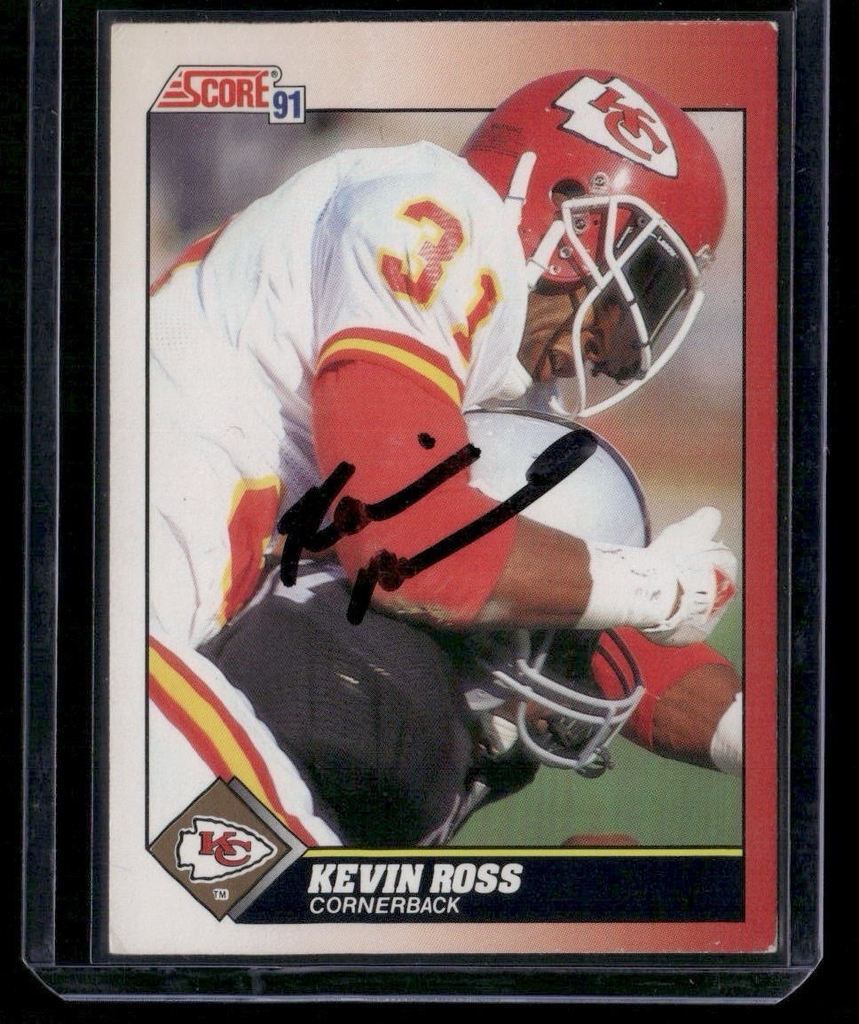 1991 Score - Kevin Ross #151 Signed Autographed Card