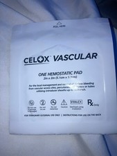 Celox vascular hemostatic pad 2x2