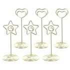 6Pcs Table Number Holders Place Card Holders Photo Holder Wedding Centerpieces