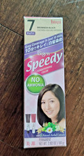 Bigen Speedy Permanent Hair Color - 7 Brownish Black Refill pack 2.82oz NEW