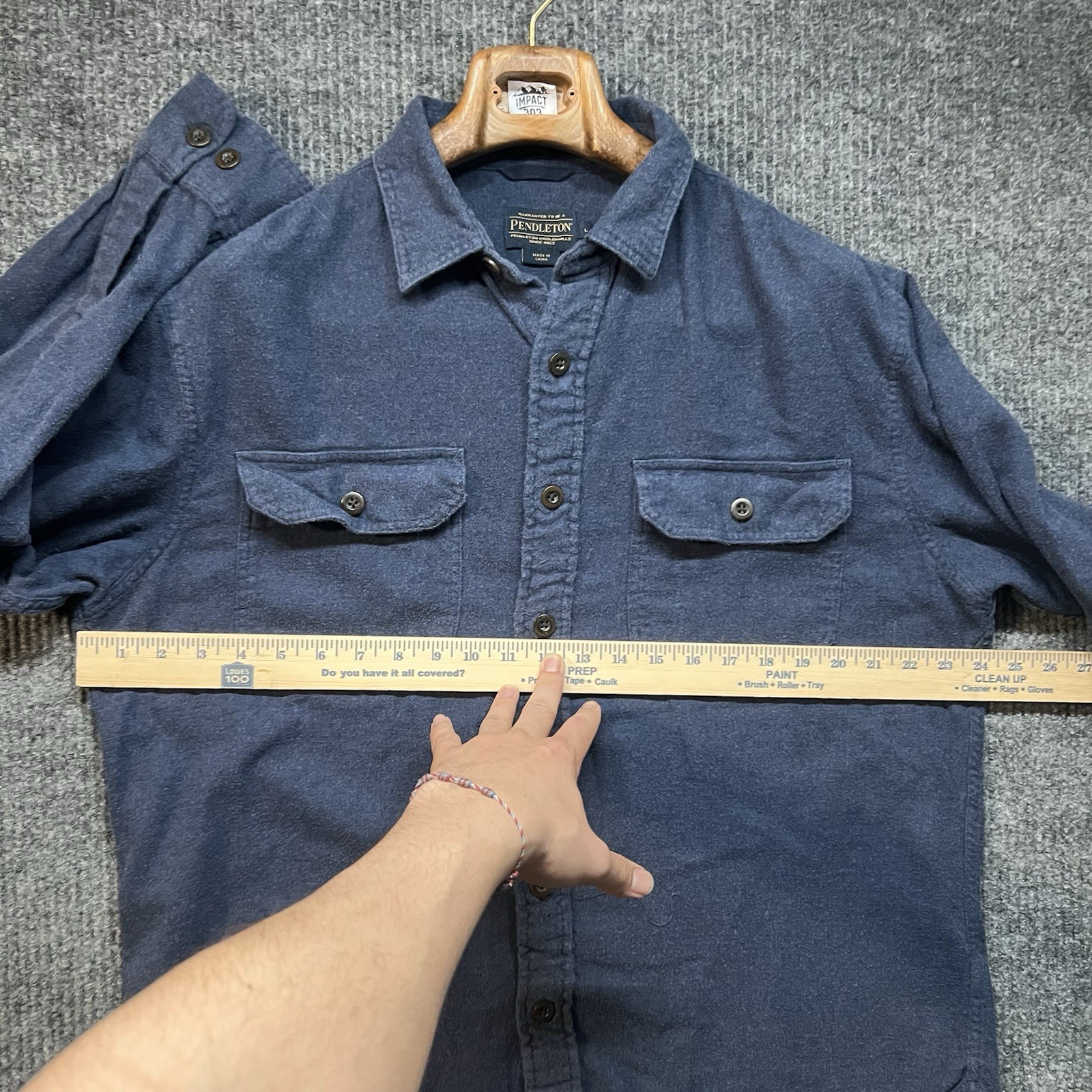 Pendleton Burnside Flannel Mens Large Button Down… - image 3