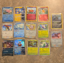 Pokemon TCG Temporal Forces Lot 13 Cards Slowpoke Miraidon Flabebe Holo Foil