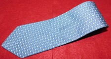 VINEYARD VINES MADE IN U.S.A. BLUE/WHITE ANCHOR MOTIF TIE - DESIGNER TIES.