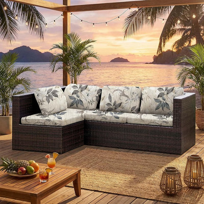 Terrassen Stretch Sofa Kissenbezug Outdoor Kissenbezug Ersatz Terrassenmöbel