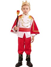 Boys Prince Charming Costume Kids Halloween Cosplay Toddler Royal Prince Outfit