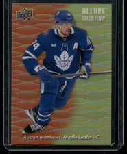 2023-24 Upper Deck Allure #CF-24 Auston Matthews Color Flow Orange-Yellow