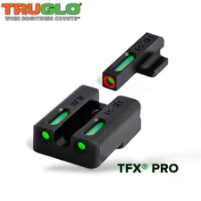 TRUGLO TFX PRO Tritium + Fiber•Optic Xtreme Glock Sights 