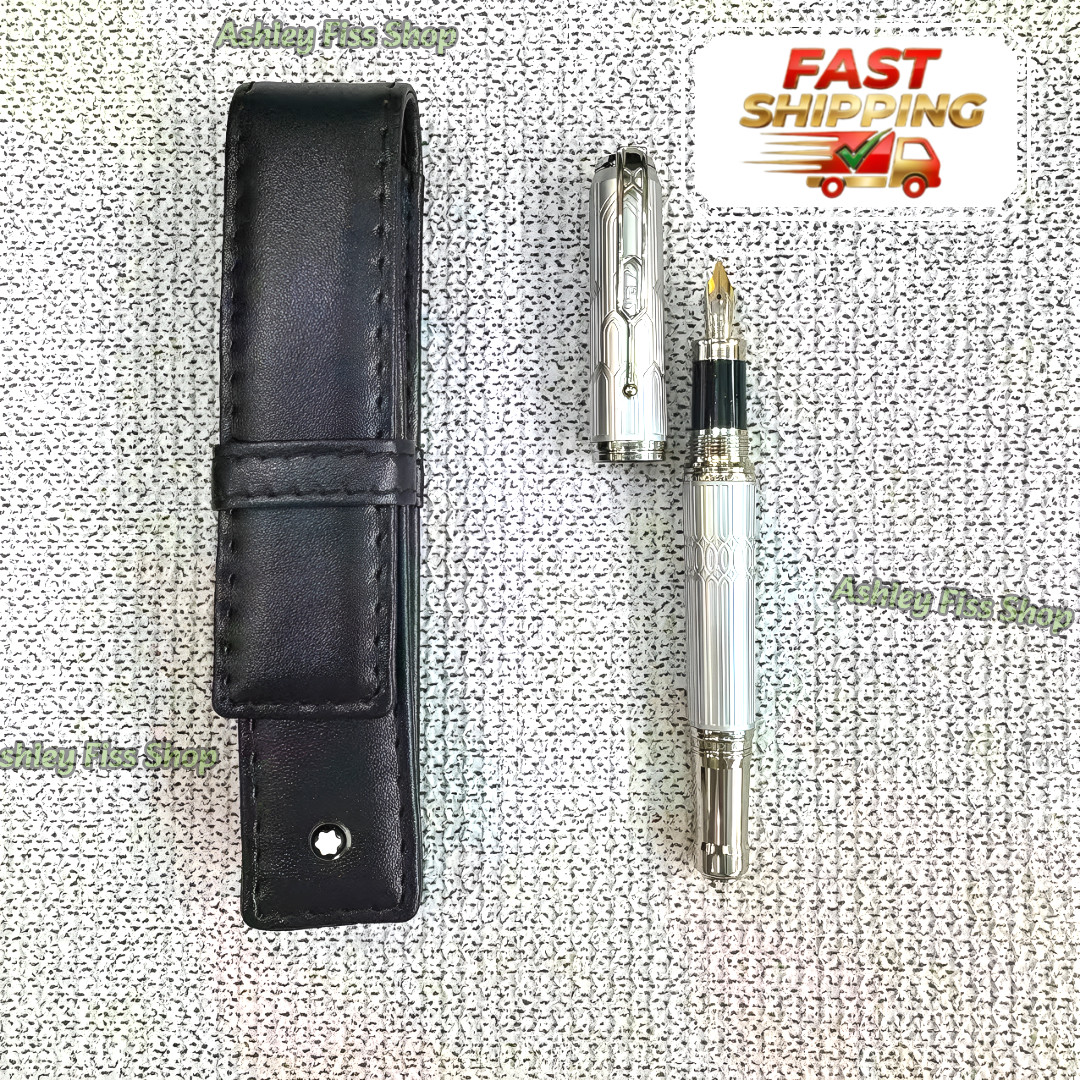 Montblanc Victor Hugo Writers Edition Fountain Pen Leather Pouch Gift Set VIP