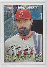 2016 Topps Heritage Gum Damage Back Matt Shoemaker #218 b9e