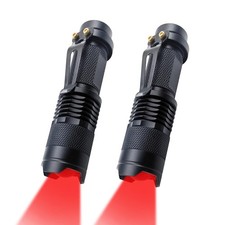 LED Red Light Flashlight High Power Single Mode for Astronomy Night Observati...