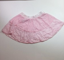 Girl  s skirt dance ballet jazz pink leotard bodysuit M-L vintage NWOT