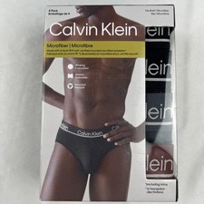 Calvin Klein Men s 4-Pack Microfiber Hip Briefs Size XL
