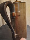 Vintage Tommi Parzinger brass and walnut coffee Pot /Dorlyn Silversmiths — photo 3