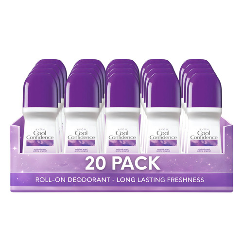 Avon Cool Confidence Original Roll-On Deodorant, 2.6 fl. oz (Pack of 20)