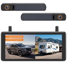 Auto-vox 7,2" Dvr Telecamera Posteriore Wireless Solare, Installazione in - Miniatura 1