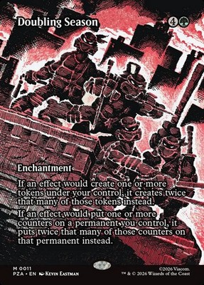 MTG Doubling Season (11/20) Teenage Mutant Ninja Turtles Source Material LP