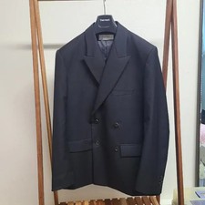 TOWMACK Men's Double Breasted Wool  Cashmere Jacket, Size M