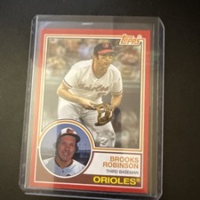 2021 Topps Archives - 1983 Topps Brooks Robinson #165 Red Border /75 