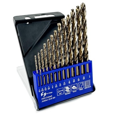 Cobalt Drill Bit Set, M35 High Speed Steel Drill Bits for Stainless Steel, Cast