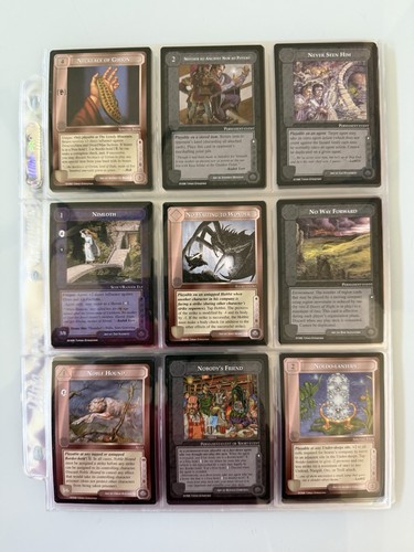 LOTR Middle Earth 1998 Dark Minions Complete Set 180 Cards Unplayed NRMT - Picture 13 of 22