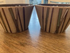 Port to Port Bamboo Set of 2 cereal bowls Brown and Green