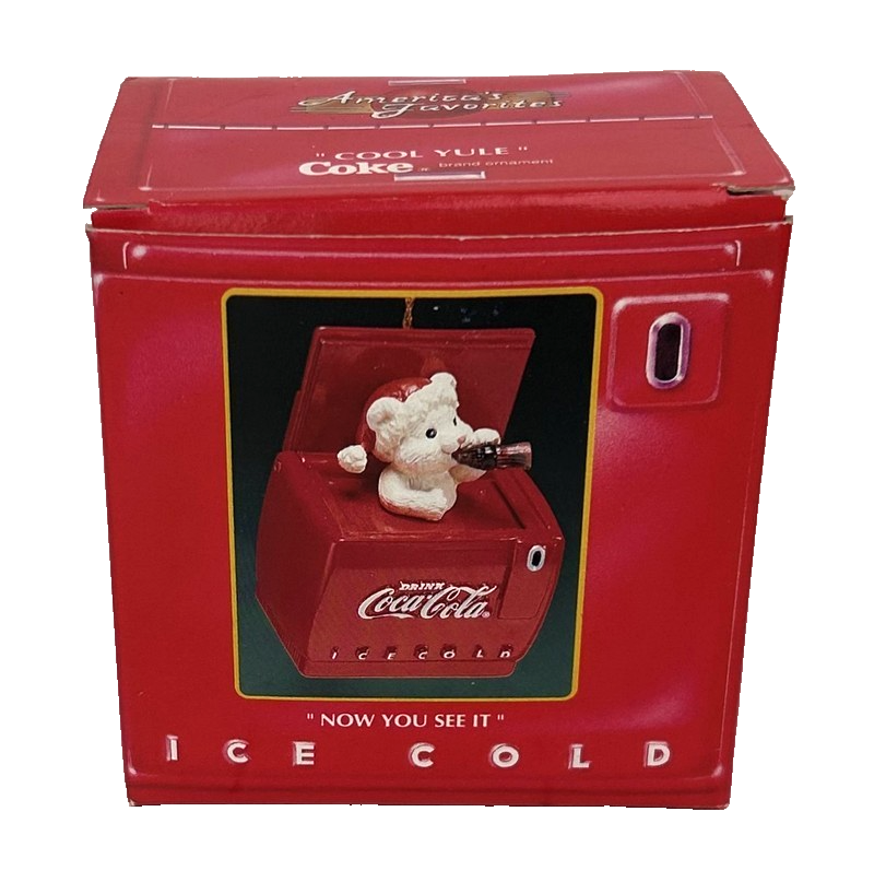 Vintage 1993 Enesco Coca-Cola Ornament Cool Yule 