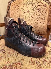 Vintage Riedell Red Wing Classic Pro Leather Hockey Skate Boots Mens Sz 10