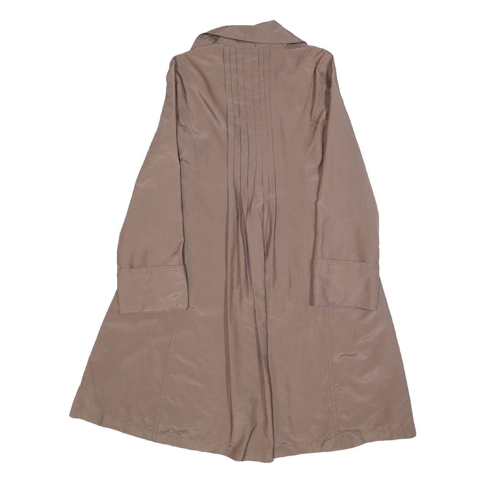 ZARA BASIC Womens Beige Button Jacket S Polyester… - image 3