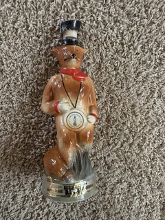 Vintage 1974 Jim Beam Rennie The Runner Fox Decanter Empty