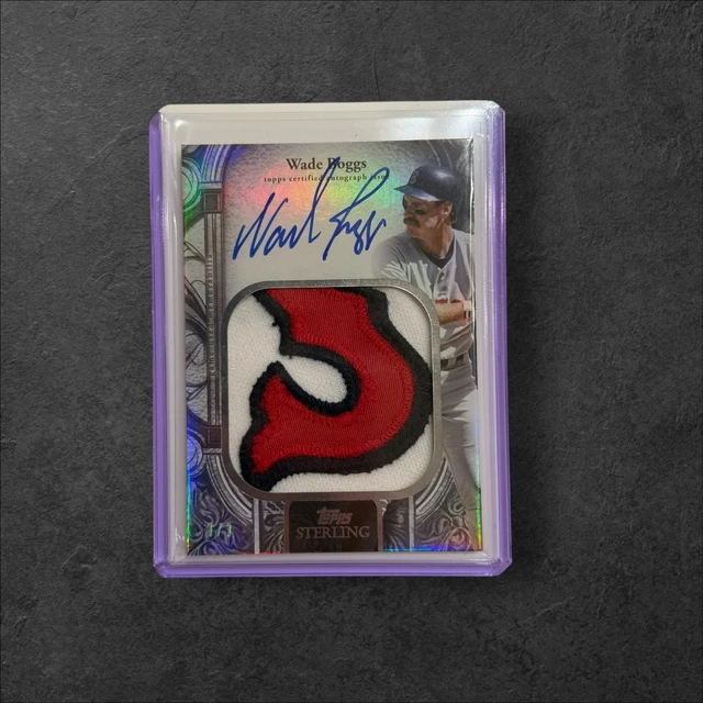 2025 Topps Sterling Wade Boggs Splendor Patch Auto 1/1