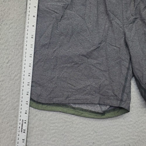 Rhone Athletic Shorts Mens Gray Nylon Stretch Unlined Gym Workout Elastic Waist - 第 3/7 張圖片