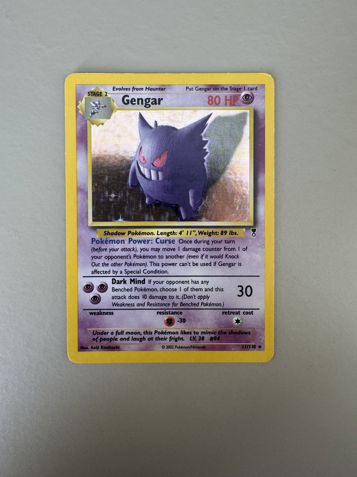 Gengar 2002 Legendary Collection #11 Holo Price Guide - Sports
