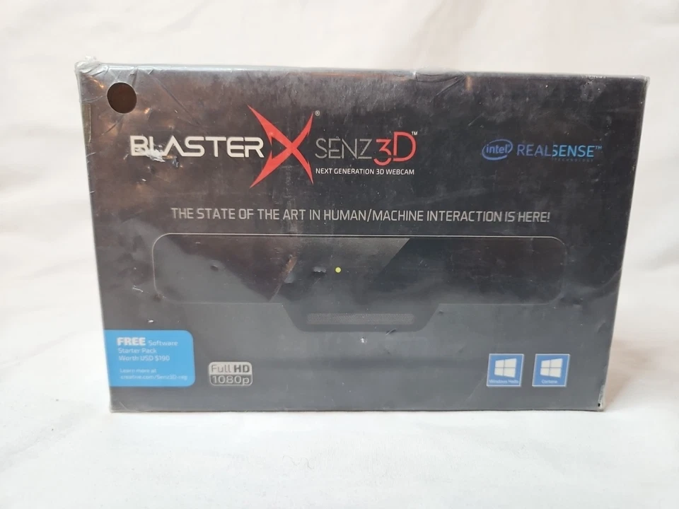 NEW Creative Labs BlasterX Senz3D Webcam Full HD 1080p VF0810 Depth-Sensing - Image 2 of 4